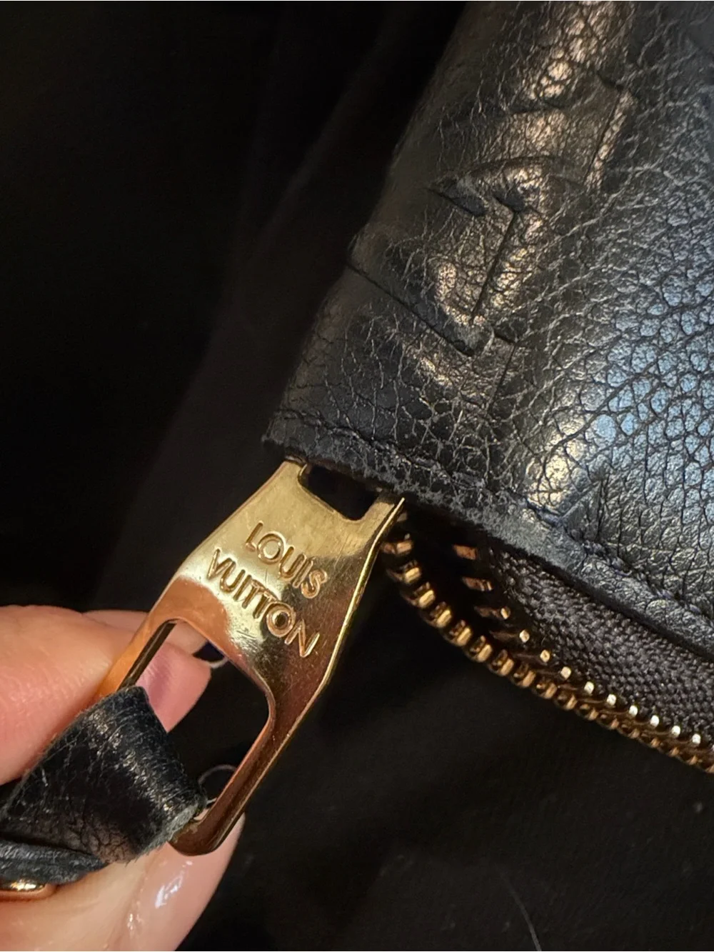 Louis Vuitton black Empreinte with Gold Hardware